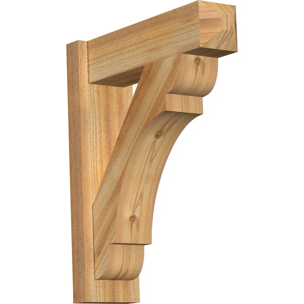Ekena Millwork Olympic Rough Sawn Craftsman Outlooker, Western Red Cedar, 6"W x 20"D x 24"H OUT06X20X24OLY04RWR - main